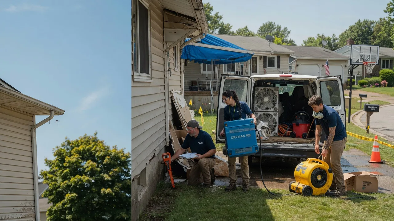 Ceiling Leak Cleanup in Mechanicstown, OH near me